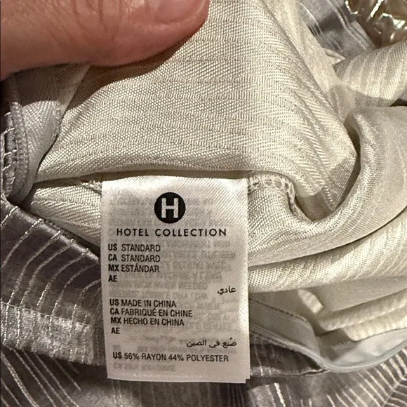 Hotel Collection Gray Textured Duvet Cover